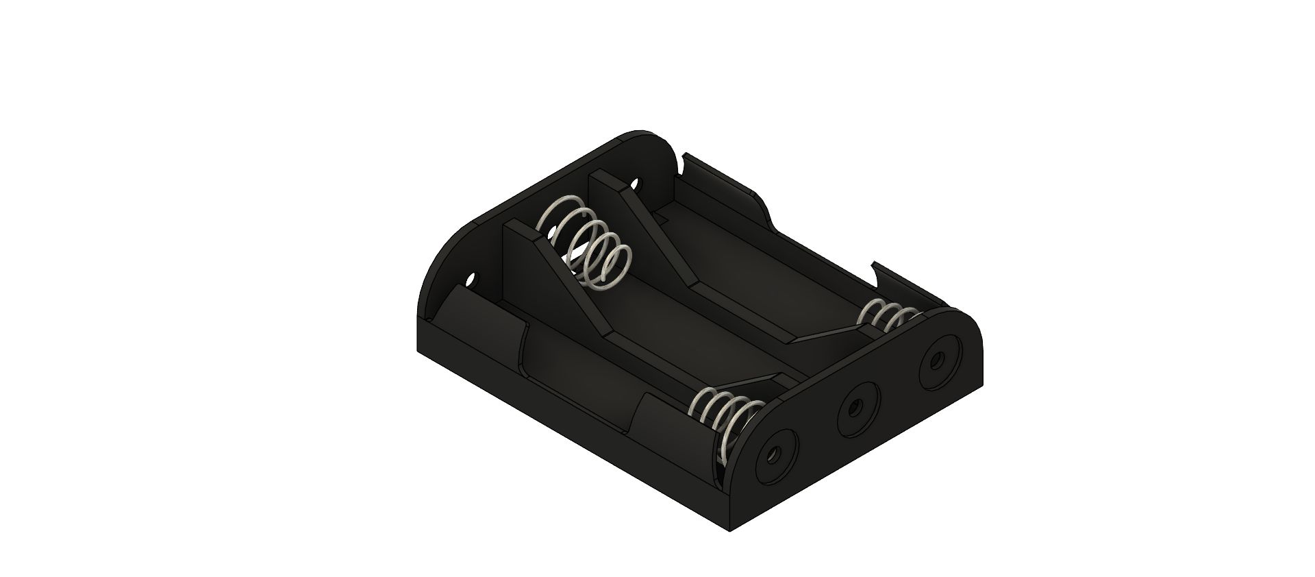 Fusion 360 model of a battery pack